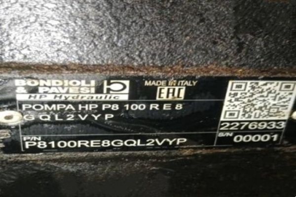 Bondioli＆Pavesi齿轮泵P8100RE8GQL2VYP性能参数，应用说明